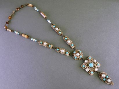HENRY PERRICHON
Collier et pendentif en talosel...