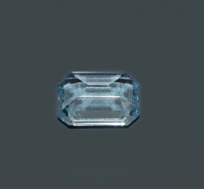 Rectangular aquamarine with beveled edges.
Dimensions:...