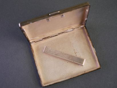 Silver cigarette case (min. 800/°°) with...