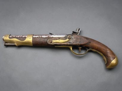 Pistolet d’arçon, modèle 1763-66
Canon rond,...