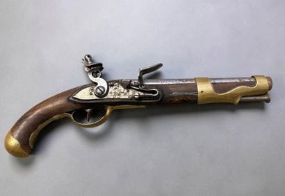 Pistolet d’arçon, modèle 1763-66
Canon rond,...