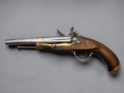 Pistolet de bord, modèle 1786
Canon rond,...