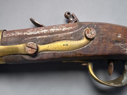 Pistolet d’arçon, modèle AN XIII
Canon rond,...