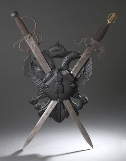 Lot de 2 sabres pour la décoration, avec...