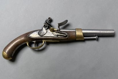 Pistolet de bord, modèle 1786
Canon rond....