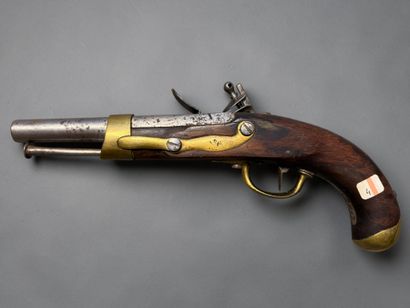 Pistolet d’arçon, modèle AN XIII
Canon rond,...