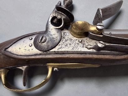 Pistolet de bord, modèle 1786
Canon rond....