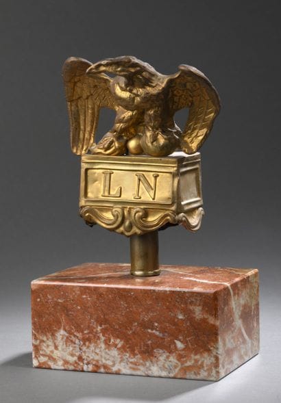 Aigle d'étendart d'époque Napoléon III sur...