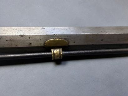 Fusil de chasse, à silex
Canon à pans. Platine...