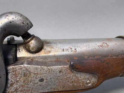 Pistolet d’arçon, modèle AN XIII Tbis
Canon...