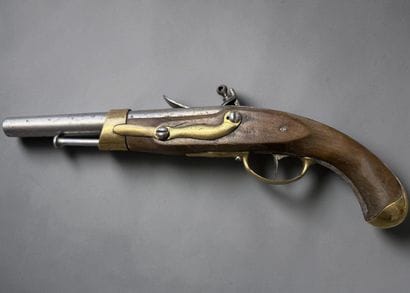 Pistolet de bord, modèle 1786
Canon rond....