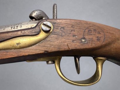 Pistolet d’arçon, modèle AN XIII Tbis
Canon...