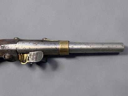 Pistolet de bord, modèle 1786
Canon rond....