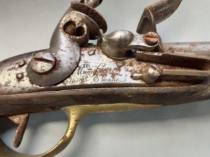 Pistolet d’arçon, modèle 1763-66, fabrication...