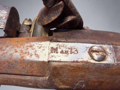 Pistolet d’arçon, modèle AN XIII
Canon rond,...