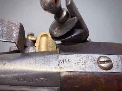 Pistolet d’arçon, modèle AN XIII
Canon rond,...