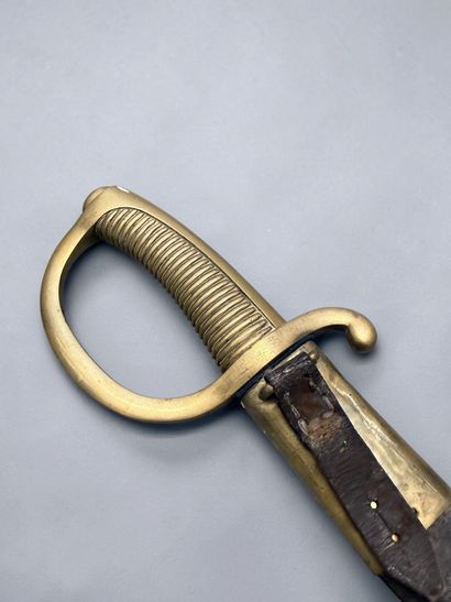 Sabre d’Infanterie, modèle AN XI, dit briquet
Monture...