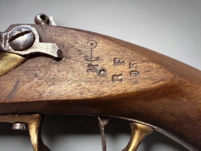 Pistolet de bord, modèle 1786
Canon rond,...