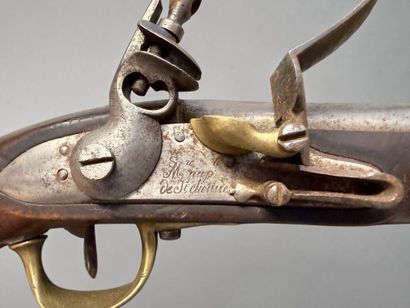 Pistolet d’arçon, modèle AN XIII
Canon rond,...