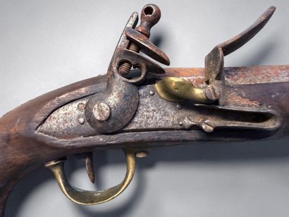 Pistolet d’arçon, modèle AN XIII
Canon rond,...