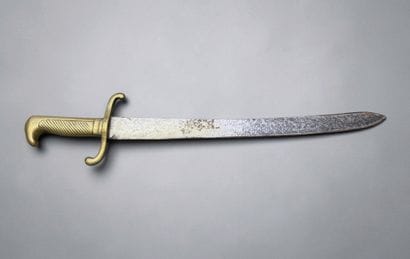 Couteau de fascine allemand
Monture en laiton....