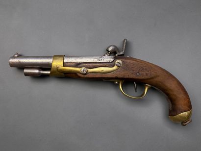 Pistolet d’arçon, modèle AN XIII Tbis
Canon...