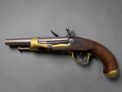 Pistolet d’arçon, modèle AN XIII
Canon rond,...