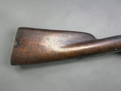 Fusil de chasse, à silex
Canon à pans. Platine...