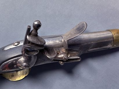 Pistolet d’arçon, modèle 1775
Canon rond,...