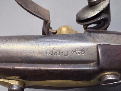 Pistolet d’arçon, modèle AN XIII
Canon rond,...