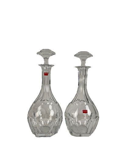 BACCARAT, Compiègne model
Two cut crystal...