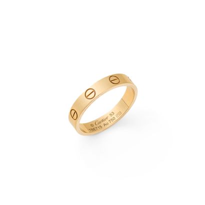 CARTIER LOVE RING
In 18K yellow gold. 
Signed...