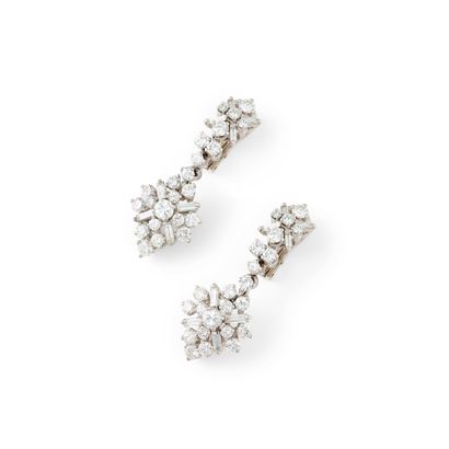 PAIR OF 1960S DIAMOND EARRINGS
They are composed...