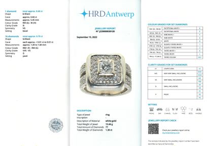DIAMOND SIGNET RING
In 18K white gold set...