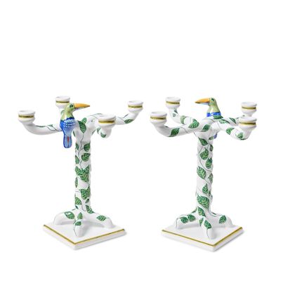 HERMÈS PAIR OF 4-BRANCH 