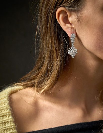 PAIR OF 1960S DIAMOND EARRINGS
They are composed...