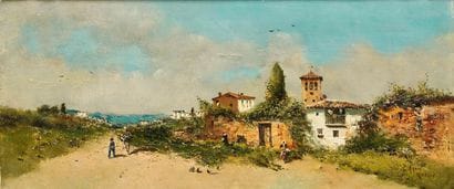 EMILIO ALVAREZ AYOM (1899-1972)
Vue de campagne,...
