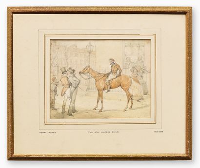 HENRY ALKEN (1784-1849) ATTRIBUÉ À
The stag...