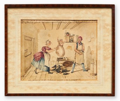JOHN NIXON (1760-1818) 
JF HERRING JR (1815-1907)
Boxeurs,...