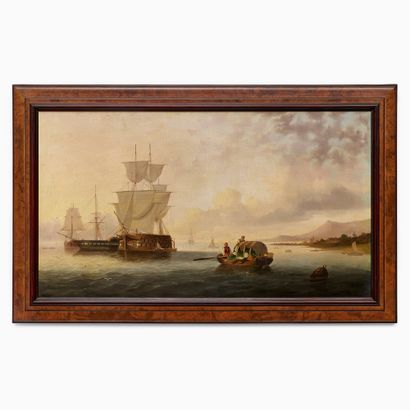 ATTRIBUÉ À JAMES EDWARD BUTTERSWORTH (1817-1894)
Bateaux...