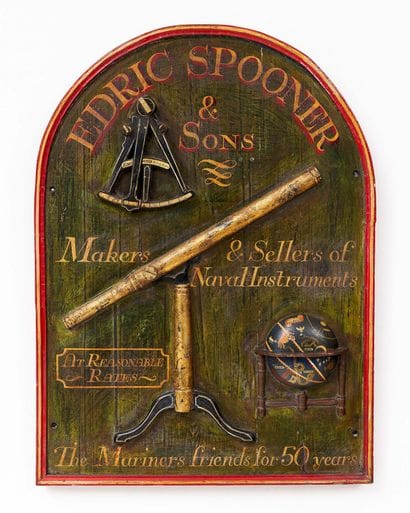 ENSEIGNE EDRIC SPOONER À BRIGHTON
Bois polychrome
Grande-Bretagne,...