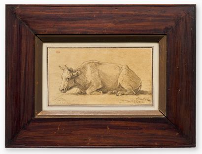 EUGÈNE VERBOECKHOVEN (1799–1881)
Vache couchée,...