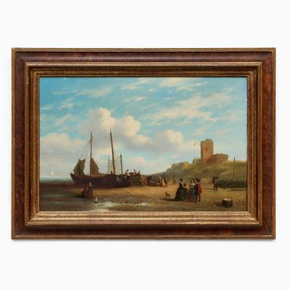 ATTRIBUÉ À PIETER GERARDUS VERTIN (1819–1893)
Bateaux...