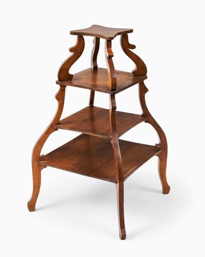 ART NOUVEAU SHELF
pyramid-shaped, with four...