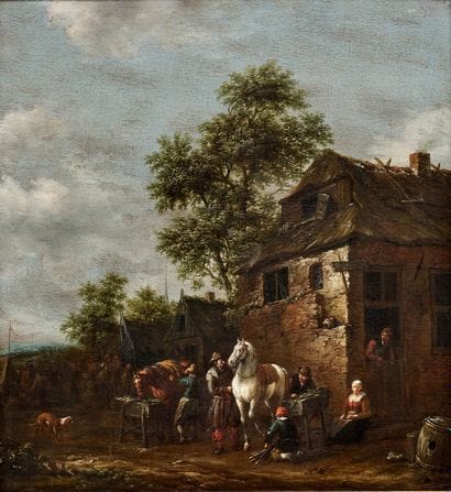 BARENT GAEL (1630–1698)
Halte de cavalier...