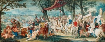 ÉCOLE FLAMANDE VERS 1700
Scène de la vie...