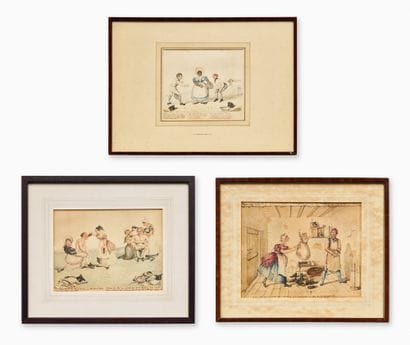 JOHN NIXON (1760-1818) 
JF HERRING JR (1815-1907)
Boxeurs,...
