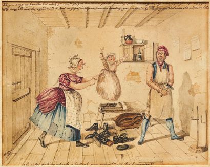 JOHN NIXON (1760-1818) 
JF HERRING JR (1815-1907)
Boxeurs,...