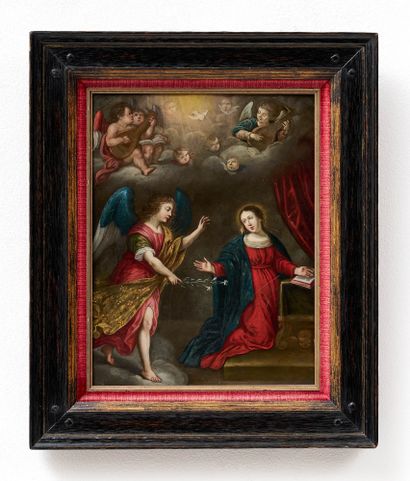 ENTOURAGE DE WILLEM VAN HERP (1614-1677)
L'annonciation,...
