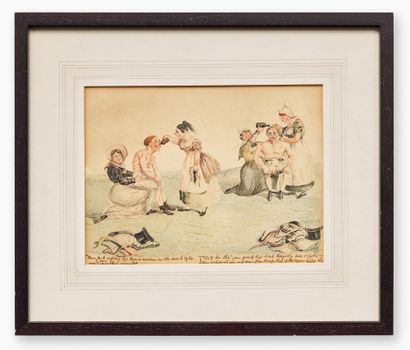 JOHN NIXON (1760-1818) 
JF HERRING JR (1815-1907)
Boxeurs,...